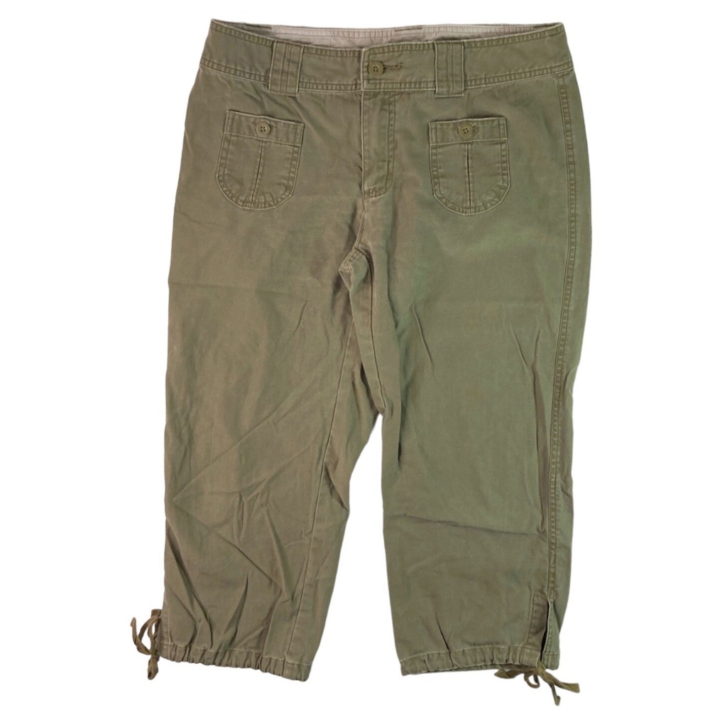 The North Face Size 10 Womens A5 Series‎ Capri Hiking Travel Pants Green Khaki